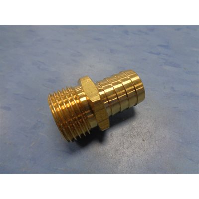RACCORD EN LAITON 3 / 4" INSERTION X 3 / 4" MÂLE HOSE À JARDIN