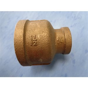 MANCHON RÉDUIT 1 1 / 2" X 3 / 4" LAITON