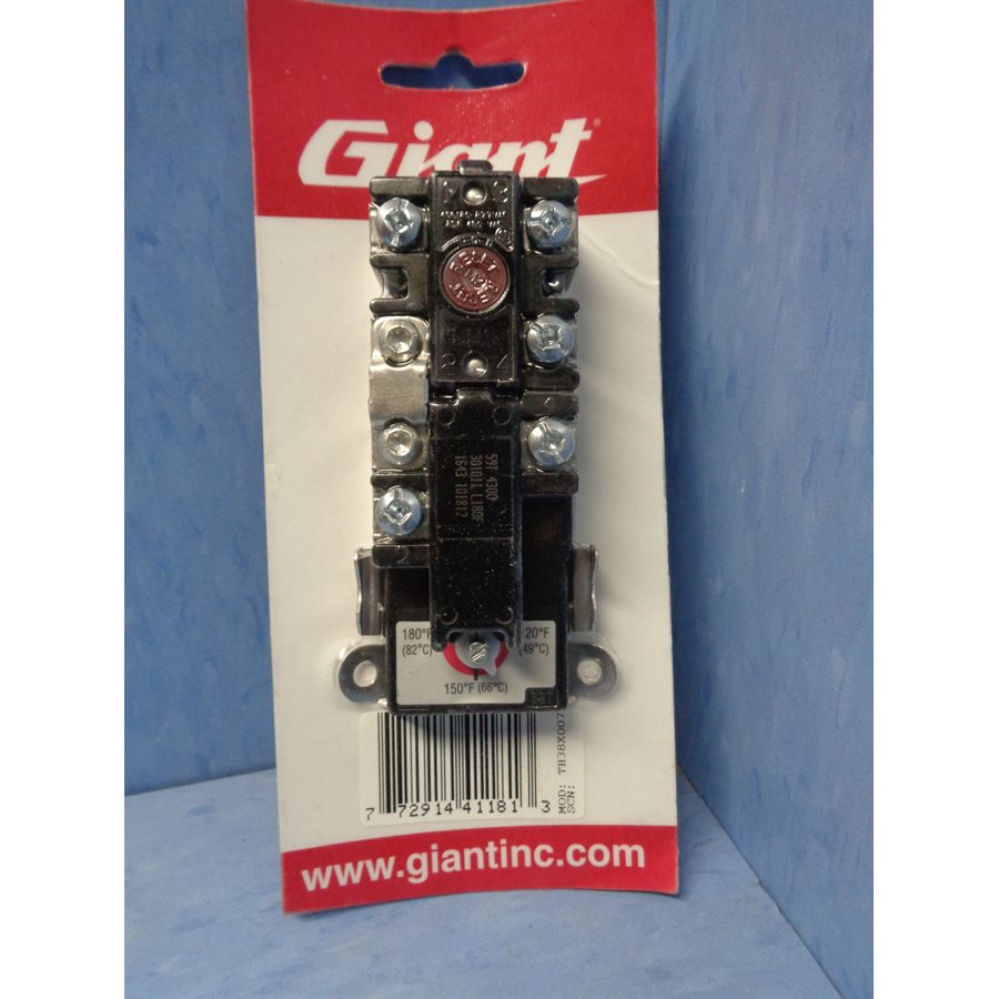 THERMOSTAT DU HAUT + PROTEC. POUR CHAUFFE EAU 180 DEG. GIANT