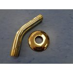 BRAS DE DOUCHE 1 / 2" + BRIDE EN LAITON OR