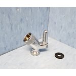 SUPPORT ET CROCHET DE LA CHAPE D'ARTICULATION 1 / 2'' CHROME