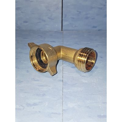 COUDE 90° EN LAIT. 3 / 4" FEM. H. À JARD. X 3 / 4" MA. H. À JARD