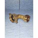 COUDE 90° EN LAIT. 3 / 4" FEM. H. À JARD. X 3 / 4" MA. H. À JARD