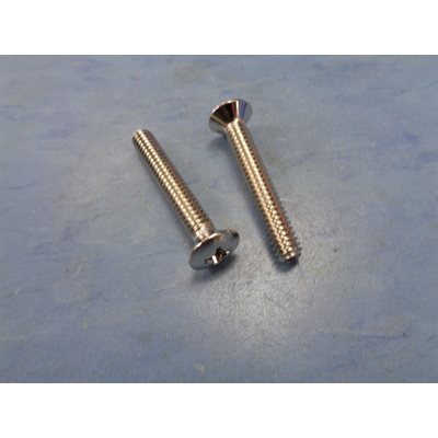 VIS CHROME POUR PLAQUE DE TROP-PLEIN (2x)
