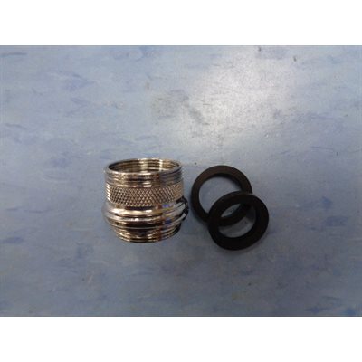 RACCORD D'AÉRATEUR CHROME A 3 / 4" HOSE À JARDIN