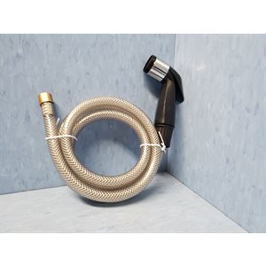 DOUCHETTE NOIRE POUR LAVE-LÉGUMES AVEC TUYAU