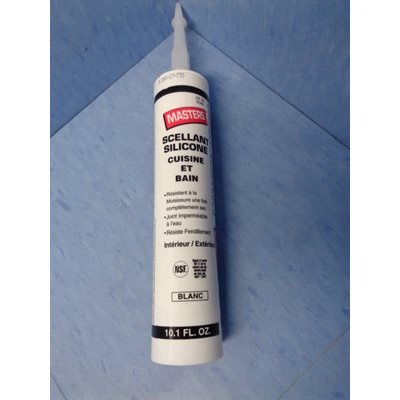 Mastic Silicone Gebsicone W2 Blanc - Geb 1585-10