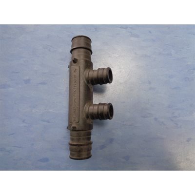 NOURRISSE 3 / 4" 2 SORTIES 1 / 2" AQUAPEX PLASTIQUE NOIR