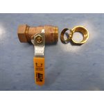 VALVE À BOULET 3 / 4" COMP.+ DRAIN